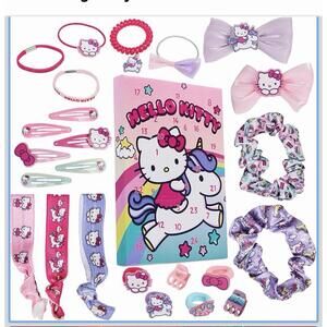 Hello Kitty Advent Calendar 2024 Girls Teens Kawaii Hair Accessories 24ct